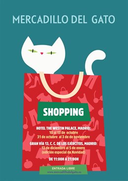 Cartel promocional de el Mercadillo del Gato