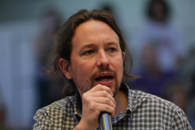 El secretario general de Unidas Podemos, Pablo Iglesias