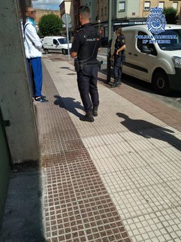 Uno de los detenidos por la Policía en Logroño