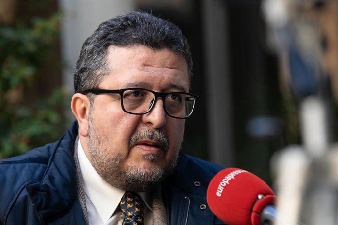 El presidente del grupo parlamentario de Vox,Francisco Serrano, en una imagen de archivo.