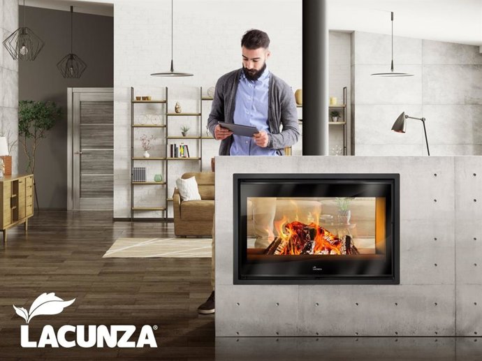 Nuevo Insertable de leña a doble cara Nickel