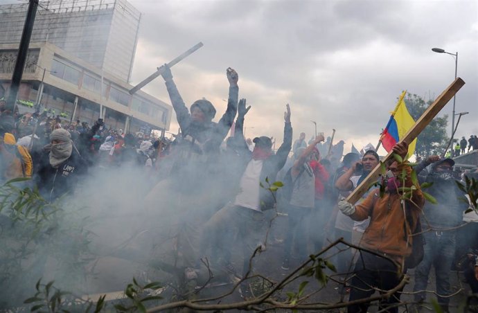 Disturbios en Quito en el marco de las protestas contra el Gobierno de Lenín Moreno
