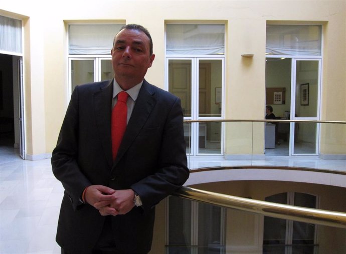 El presidente de la CEV, Salvador Navarro, en la sede de la patronal en imagen de archivo