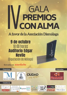 Cartel de la gala de los Premios con Alma
