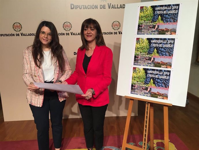 Genma Gómez y Nuria Duque presentan hoy en la Diputación al Fiesta del Lagarejo.