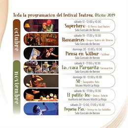 La programación de otoño de Teatrea comienza el sábado 12 de octubre