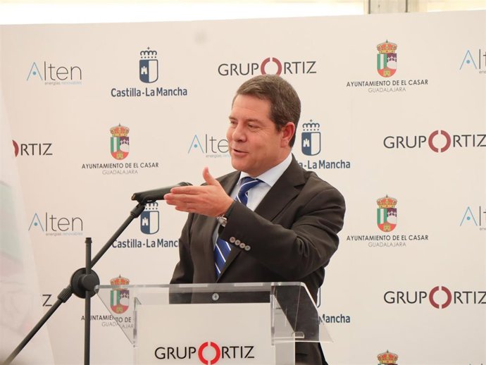 El presidente de C-LM, Emiliano García-Page, en El Casar