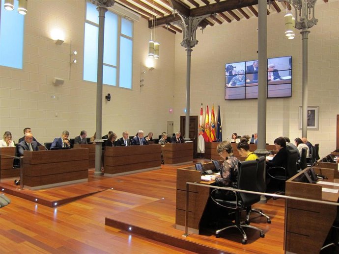 Pleno de la Diputación Provincial de Zaragoza.