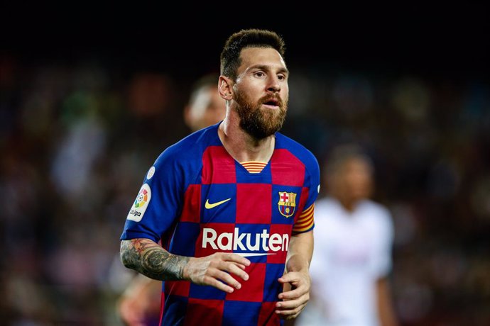 10 Lionel Messi from Argentina of FC Barcelona during the La Liga match between FC Barcelona and Sevilla FC in Camp Nou Stadium in Barcelona 06 of October of 2019, Spain.