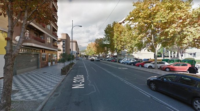 Imagen de la calle Fermín Caballero de Cuenca en Google Street View