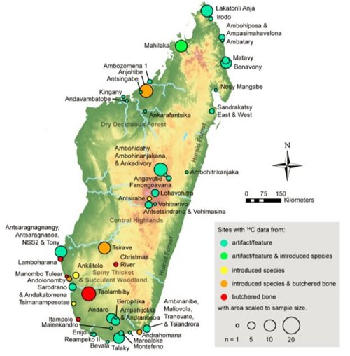 Asentamientos humanos antiguos en Madagascar