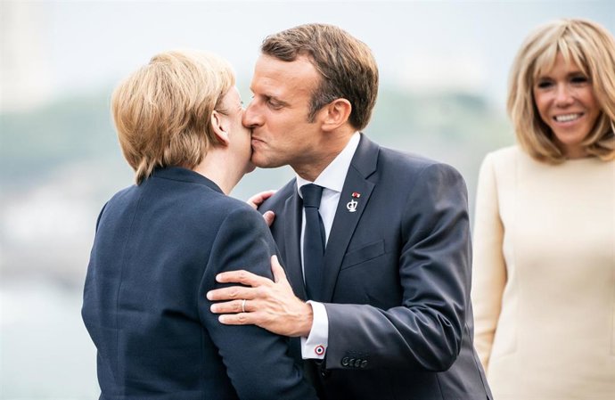 Angela Merkel y Emmanuel Macron