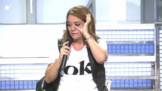 Toñi Moreno llorando en MyHyV