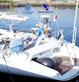 Desarticulada una organización que utilizaba una embarcación de recreo para transportar cocaína de Brasil a España