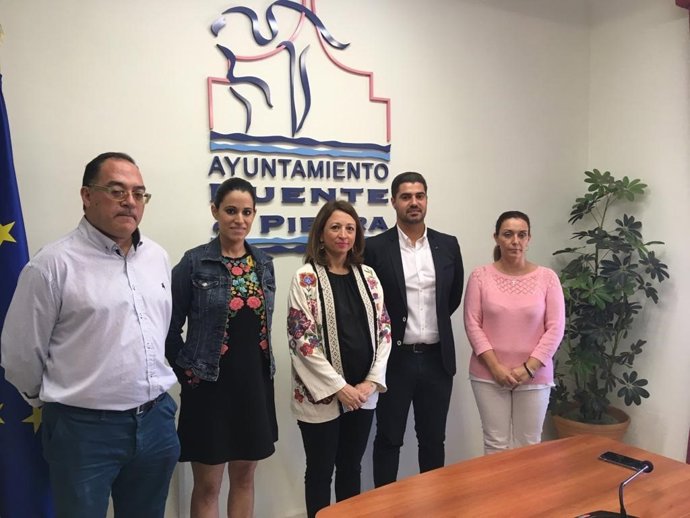 La delegada del Gobierno andaluz en Málaga, Patricia Navarro, visita Fuente de Piedra