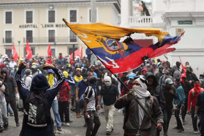 Protestas en Quito contra el Gobierno de Lenín Moreno