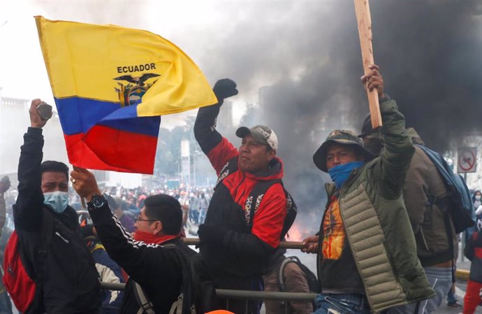 Protestas en Quito contra el Gobierno de Lenín Moreno