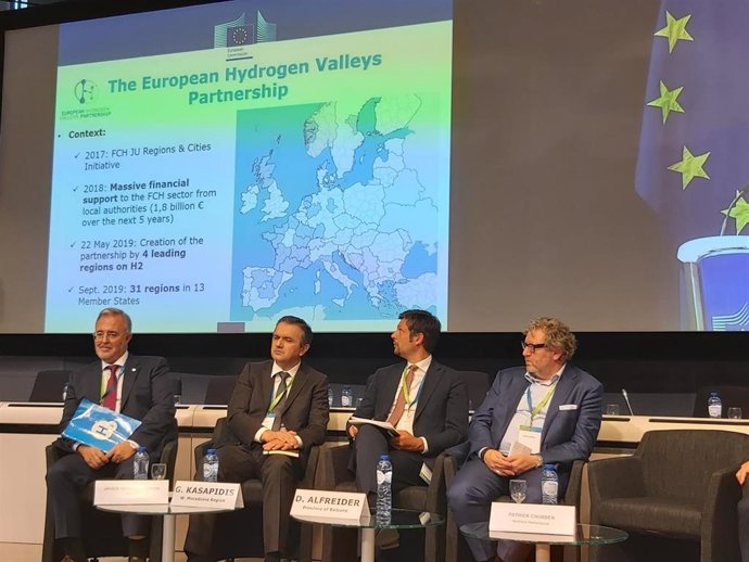 El Gobierno de Aragón expone en Bruselas el papel clave del hidrógeno para alcanzar los objetivos climáticos de la UE