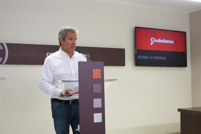 El portavoz de Ciudadanos en las Cortes de Aragón, Daniel Pérez