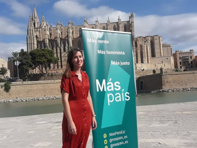 El cap de llista de Més País-Illes Balears al Congrés, Marisa Lucas, a Palma