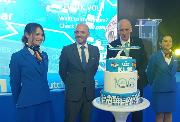 KLM celebra su centenario en Madrid