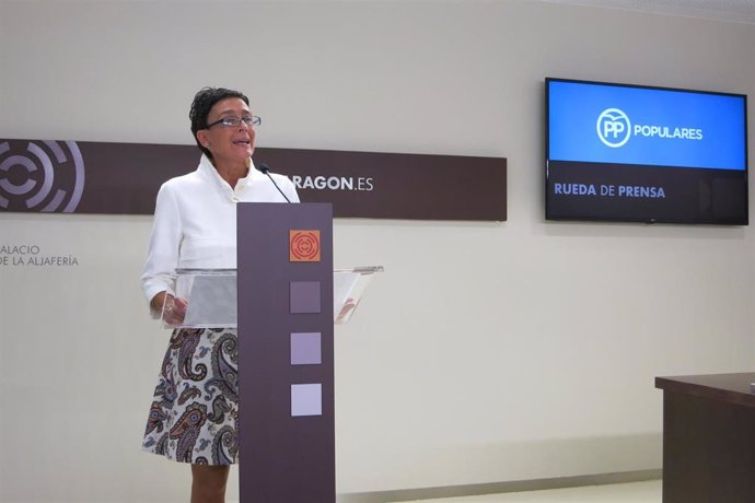 La diputada del PP en las Cortes de Aragón, Ana Marín
