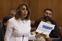 Susana Díaz advierte de que no permitirá que se "ataque al honor y la honestidad" del PSOE-A