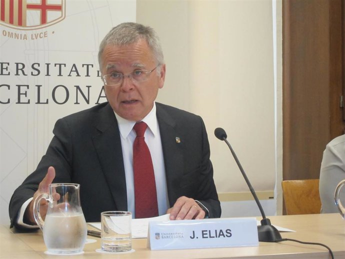 El rector de la UB, Joan Elias