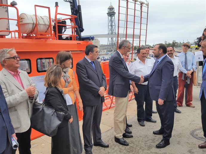 El ministre de Foment, José Luis Ábalos, visita el Saló Nutic Internacional de Barcelona