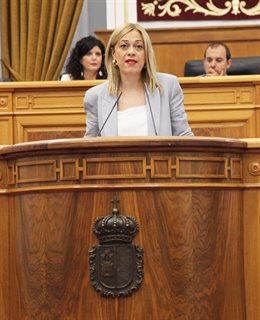 La portavoz del Grupo Parlamentario Cs, Carmen Picazo, en las Cortes.