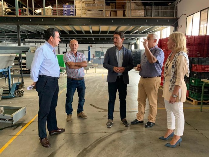 Daniel Sánchez en la cooperativa de San Martín del Tesorillo