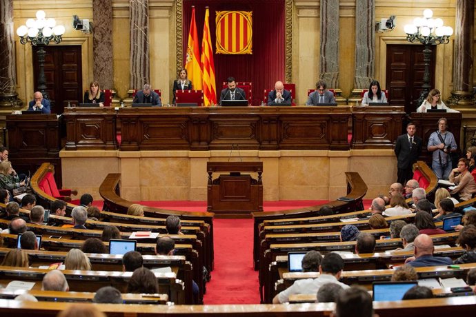 Ple del Parlament de Catalunya, en una imatge d'arxiu.