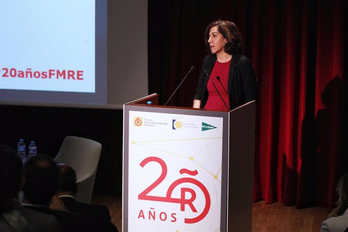 La Secretria d'Estat de l'Espanya Global, Irene Lozano, intervé en el 20 aniversari del Frum de Marques Renombradas Espanyoles celebrat en el Museu del Prat de Madrid