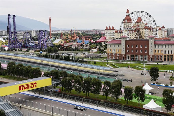 77 BOTTAS Valtteri (fin), Mercedes AMG F1 GP W10 Hybrid EQ Power+, action during the 2019 Formula One World Championship, Russia Grand Prix from September 26 to 29 in Sotchi, Russia - Photo Xavi Bonilla / DPPI