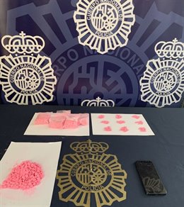 Pastillas de éxtasis incautadas por agentes de la Policía Nacional en Fuengirola (Málaga)