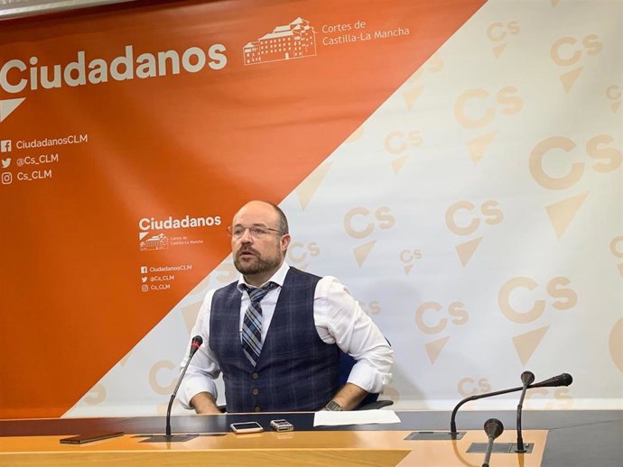 El presidente del Grupo Parlamentario Ciudadanos en las Cortes de C-LM, Alejandro Ruiz, en nota de prensa