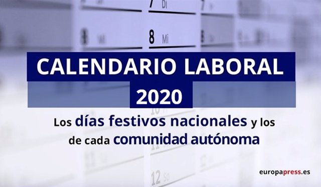 CALENDARIO LABORAL 2020