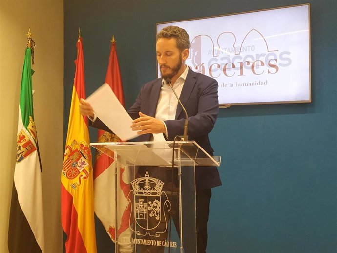 Andrés Licerán, portavoz del Gobierno de Cáceres