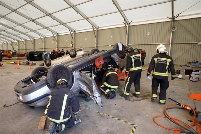 Formación de los bomberos.