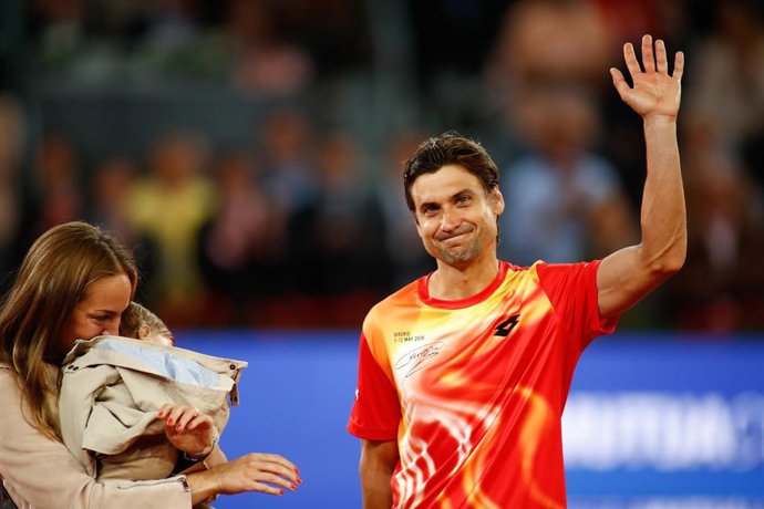 El tenista español David Ferrer cierra su carrera deportiva en el Mutua Madrid Open.  DAVID FERRER ; ;Óscar J.Barroso/AFP7