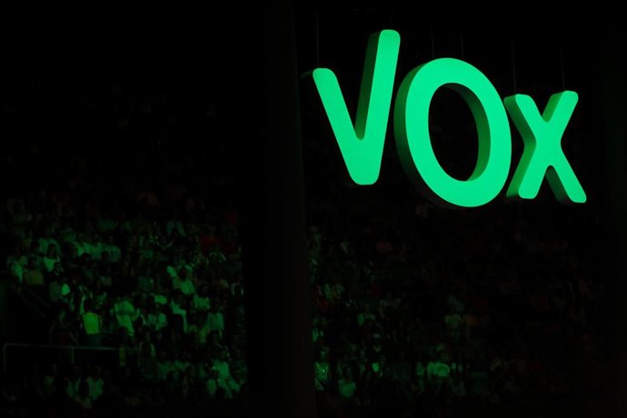 Acto de Vox 'Vistalegre Plus Ultra' celebrado ayer, en el Palacio de Vistalegre, en Madrid, a 7 de octubre de 2019.