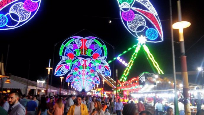 Vista del recinto ferial de Jaén en la Feria de San Lucas 2016.