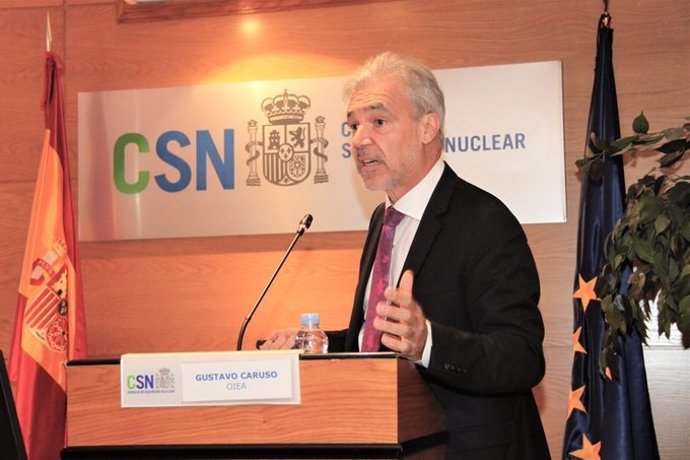 Gustavo Caruso durante su intervención en el ciclo de conferencias del CSN.