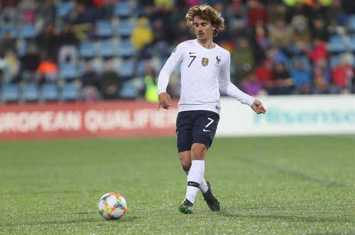 Antoine Griezmann, en un partido con la selección francesa.