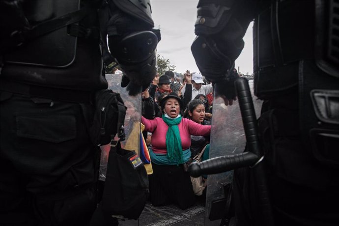 Protestas contra el Gobierno en Quito