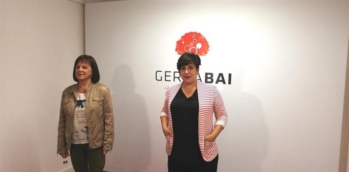 Esther Cremaes y María Solana, cabezas de lista por Geroa Bai al Senado y el Congreso, respectivamente
