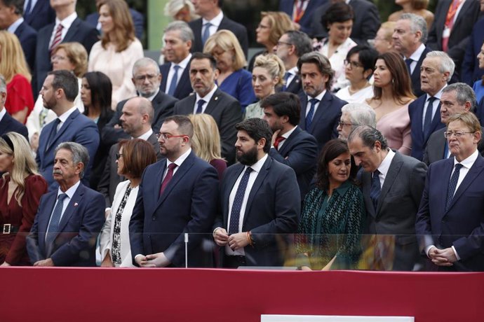 El presidente regional en los actos por el Día de la Fiesta Nacional