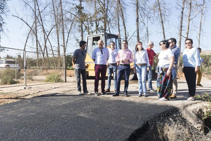 Visita a las obras en las vías rurales de Huércal-Overa