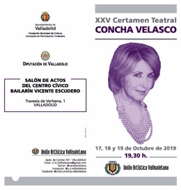 Cartel del XXV Certamen Teatral 'Concha Velasco'.