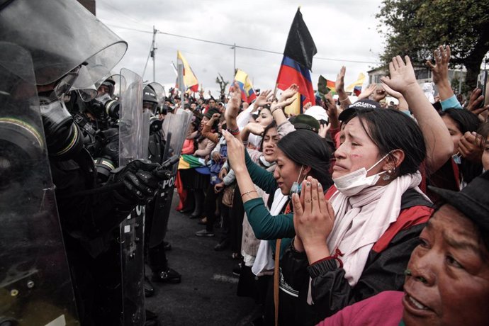 Ecuador.- La CONAIE acepta la oferta de diálogo con el Gobierno solo para "derog